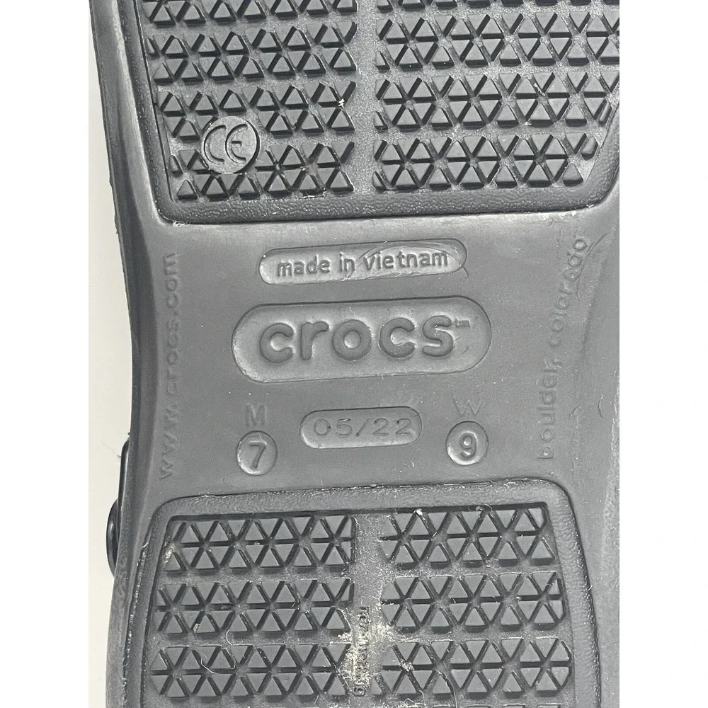 Crocs Mens Bistro Pro LiteRide Comfort Clogs Slip On Black M 6,7 - W 8,9 *Read‎